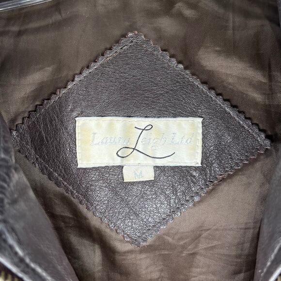 Laura Leigh ltd. Leather Jacket Size Medium - Picture 3 of 3